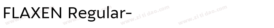 FLAXEN Regular字体转换